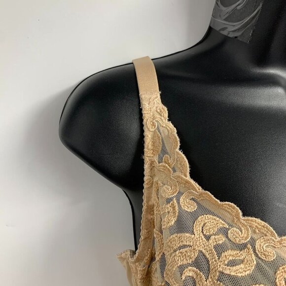 Wacoal Women's Crossbody Adjustable Strap Lace Scroll Floral Bra Size 34DD - Picture 3 of 13